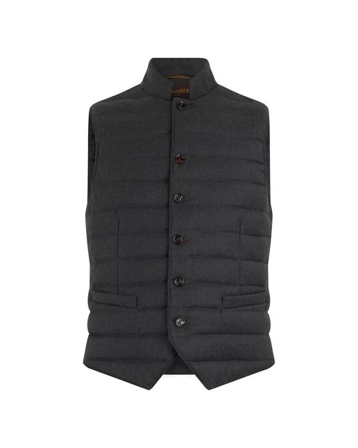 Moorer Black Waistcoats for men