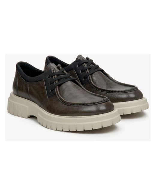ESTRO Black Laced Shoes for men