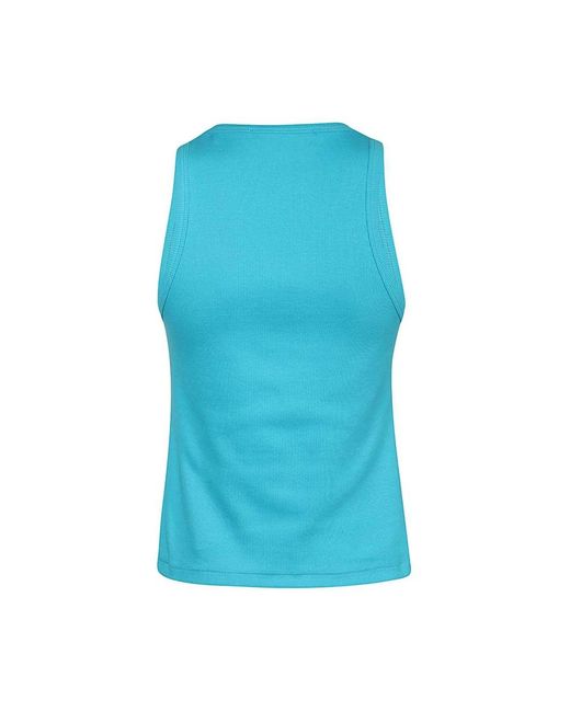 MSGM Blue Sleeveless Tops