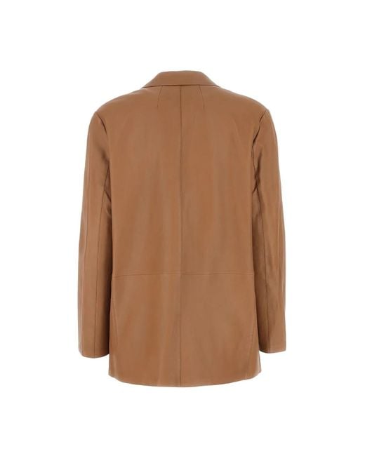Theory Brown Long-Sleeved Blazer