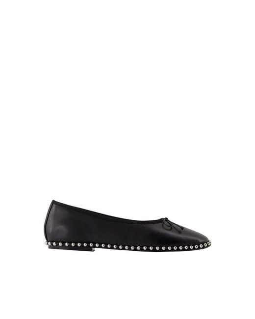 Alexander Wang Black Lina Ballchain Ballerinas