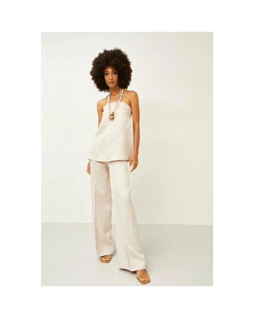 Sleeveless Tops di Souvenir Clubbing in White