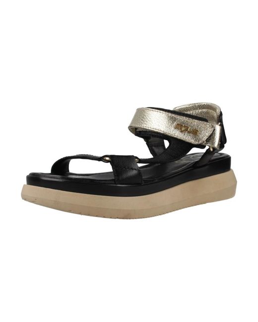 Flat Sandals di Mjus in Black