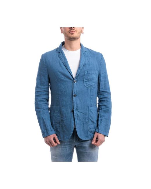 Aspesi Blue Blazers for men