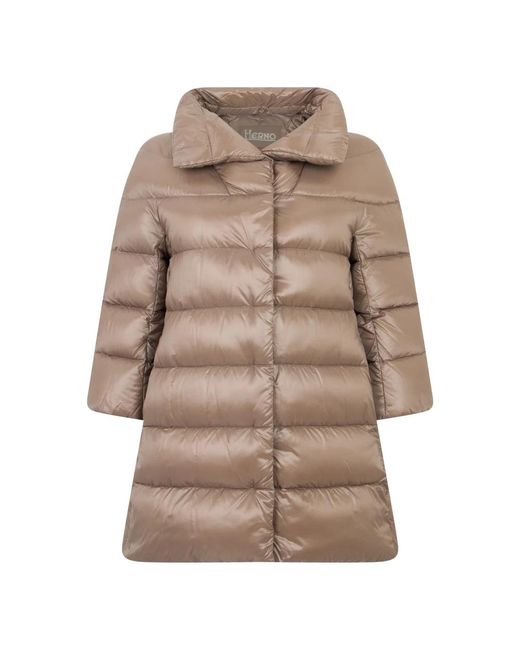 Down Coats Herno en coloris Brown