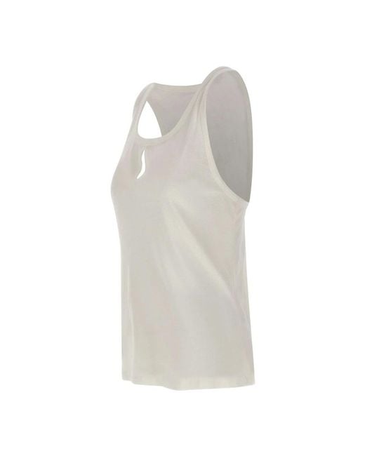 Victoria Beckham Gray Sleeveless Tops