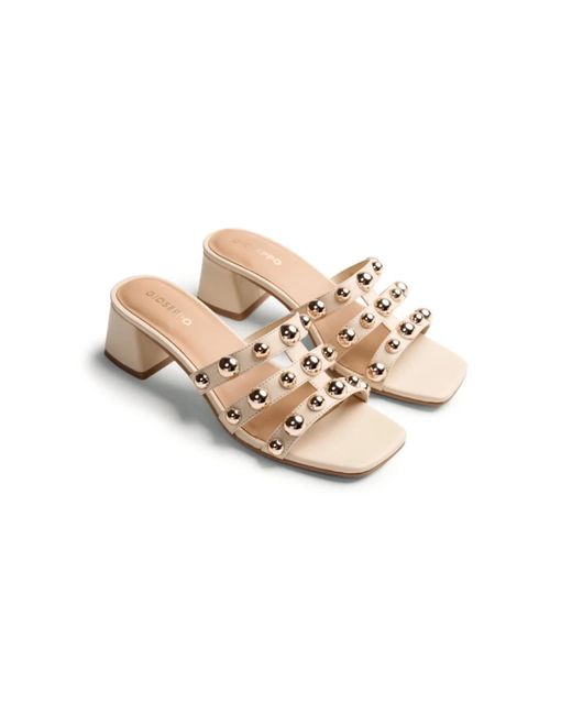 Gioseppo Metallic Heeled Mules