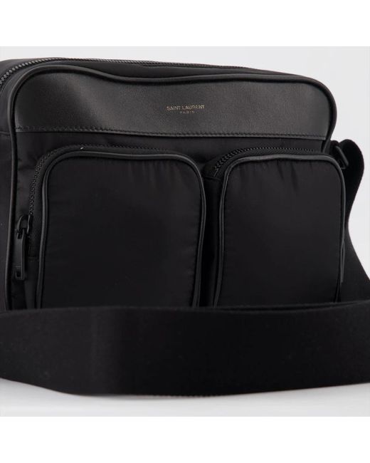 Saint Laurent Verstellbare und abnehmbare schultergurt kameratasche in Black für Herren
