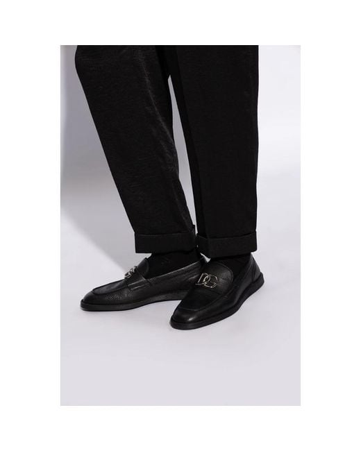 Dolce & Gabbana Black Loafers for men