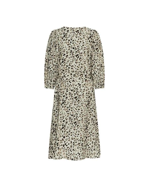 Moss Copenhagen Natural Blumiges Vlora Kleid