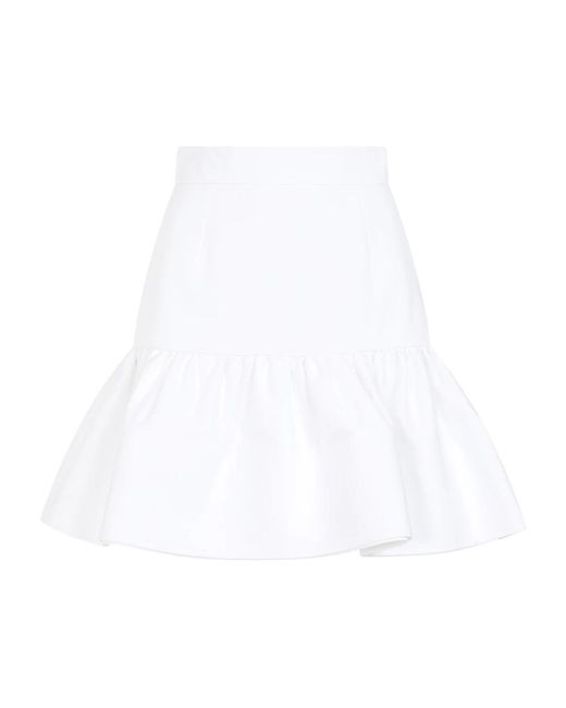 Patou White Short Skirts