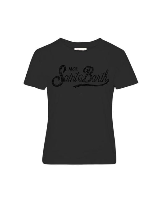 Mc2 Saint Barth Black T-Shirts