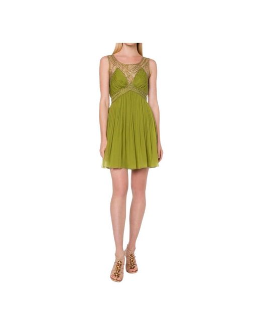 Alberta Ferretti Green Short Dresses