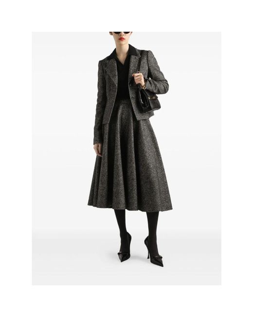 Dolce & Gabbana Black Midi Skirts