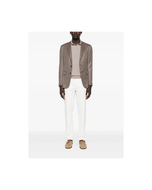 Brunello Cucinelli Gray Cashmere Knitwear for men