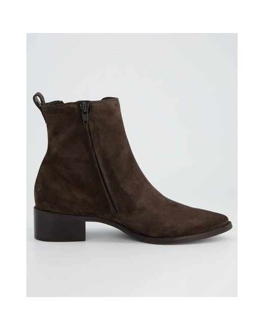 Paul Green Stijlvolle Enkellaars in het Brown