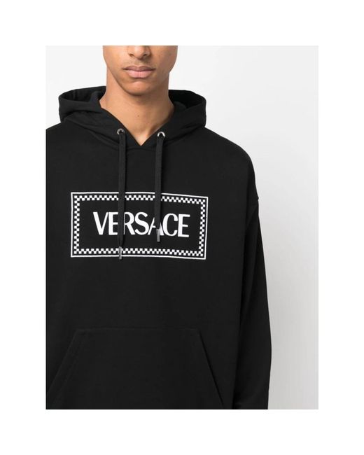 Versace Black Hoodies for men