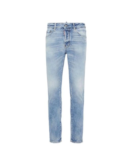 DSquared² Logo Patch Jeans in het Blue voor heren