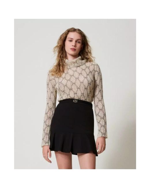 Turtlenecks Twinset de color Natural