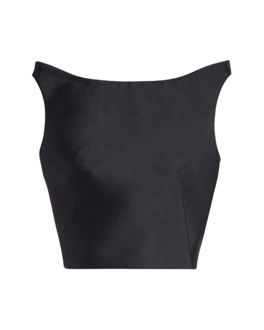 Jil Sander Blue Sleeveless Tops