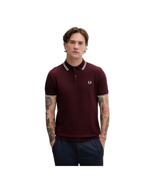 Fred Perry Polo Hemden in het Red voor heren