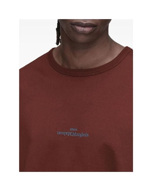Maison Margiela Red T-Shirts for men