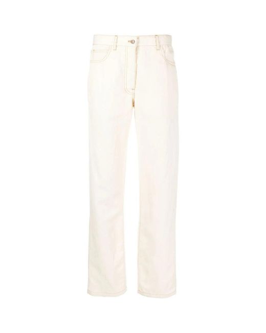 Giuliva Heritage White Straight Jeans