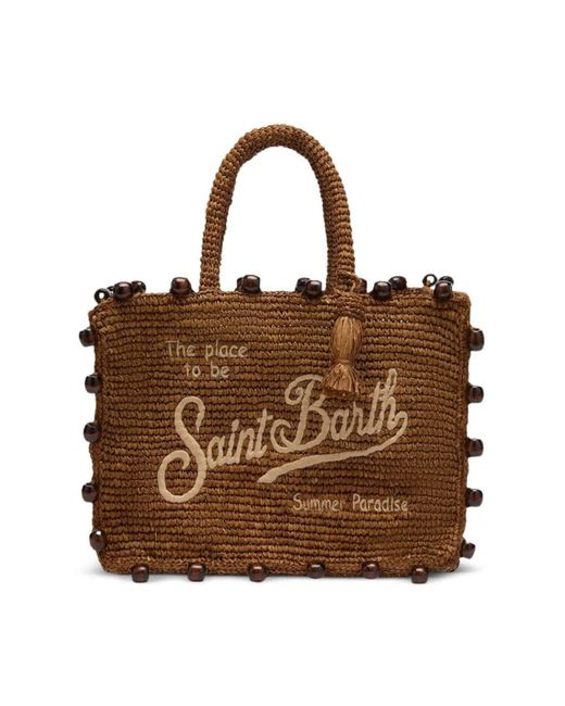 Mc2 Saint Barth Brown Tote Bags