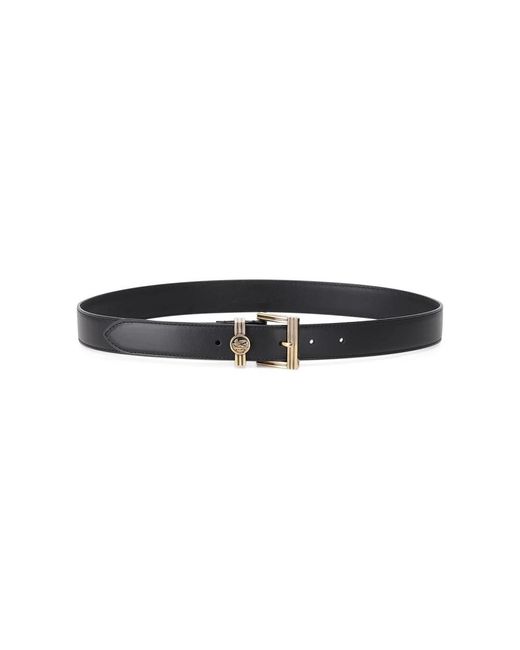 Etro Leren Riem in het Black