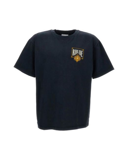 Rhude Blue T-Shirts for men