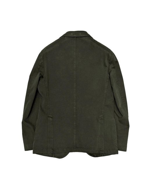 L.b.m. 1911 L.B. 1911, ,Jassen ,Groen ,Katoen Groene Katoenen Blazer Tijdloze Elegantie in het Green voor heren