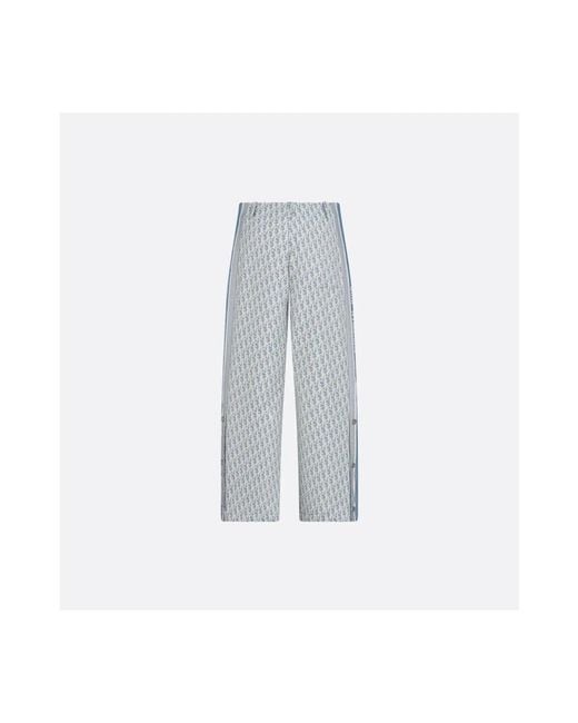 Dior Jeans ,Blauw ,All-Over Logo Track Pants in het Blue