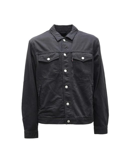 Schott Nyc Black Denim Jackets for men