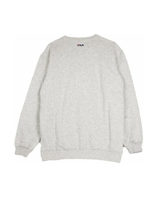Fila Hoodies & Sweatvesten ,Grijs ,Klassieke Logo Crewneck Sweatshirt Lichtgrijs in het Gray voor heren