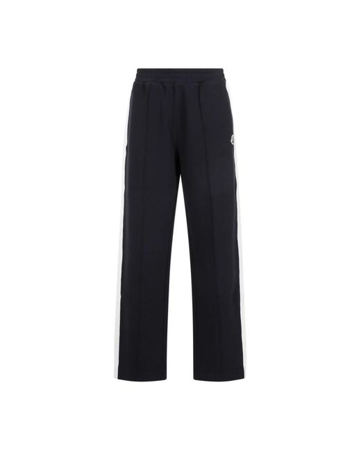 Navy sweat track pants di Moncler in Blue