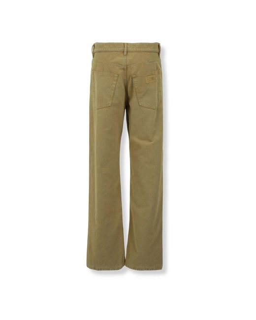 MM6 by Maison Margiela Green Straight Jeans