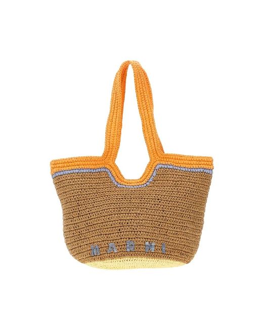 Marni Brown Tote Bags