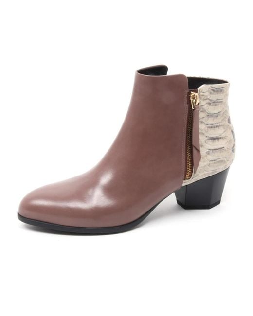 Hogan Brown Heeled Boots