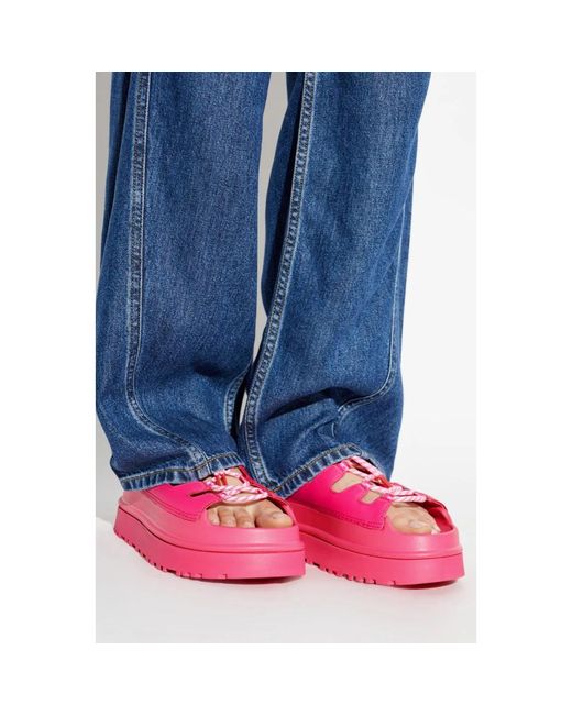 Ugg Pink Flat Sandalen