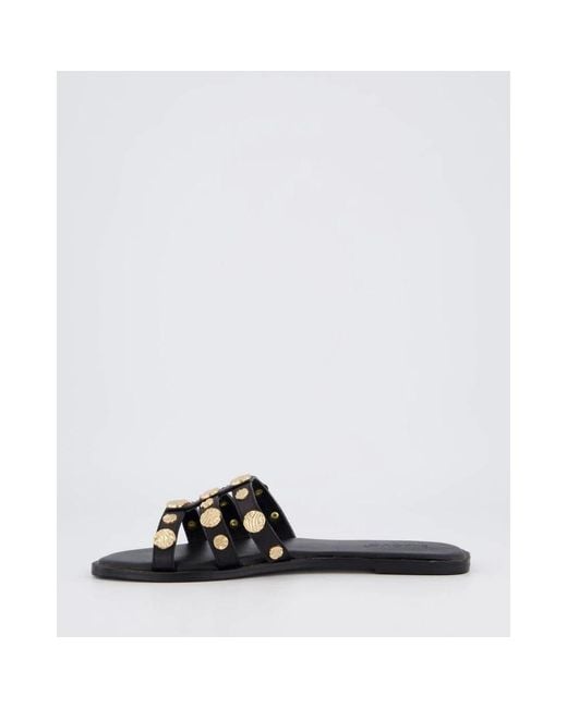 Gibaldi Black Studded Slipper