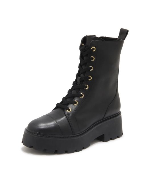 Michael Kors Black Blake Stiefelette Mit Schnürung