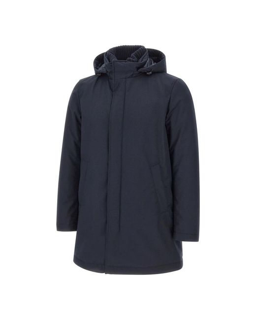 Herno Blue Down Jackets for men