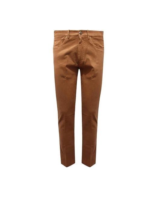 BERWICK 1707 Brown Chinos for men