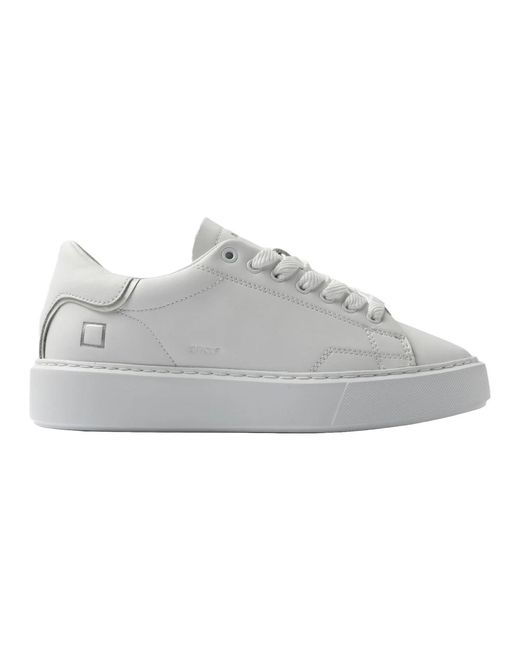 Date Gray Weiße Sneakers Für Sfera Stil