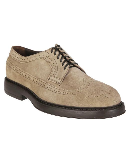 Doucal's Brown Laced Shoes for men
