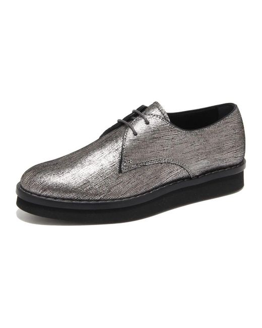 Tod's Black Schnürschuhe Mit Riss-Effekt