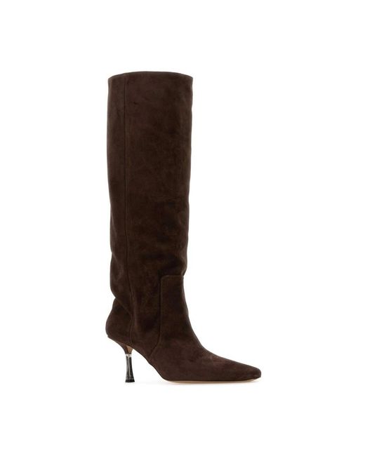 Paris Texas Brown Heeled Boots