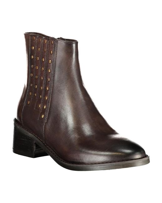 CafeNoir Brown Ankle Boot