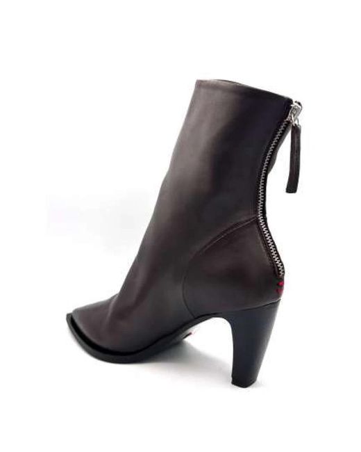 Halmanera Gray Heeled Boots