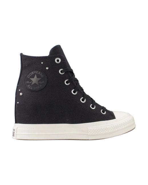 Zapatillas De Cuna Altas Mujer Talla de Converse de color Negro Lyst